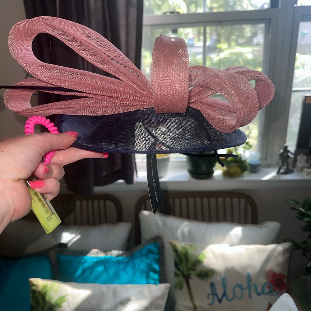 Elegant Pink and Purple Fascinator for any event